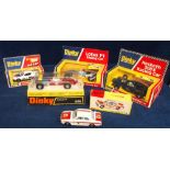 Dinky Toy Racing Cars, 205 Lotus Cortina Rally Car, 207 Triumph TR7 Rally, 225 Lotus F1 Racing