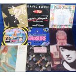 Vinyl Records, approx 150 7” vinyl records, 1980’s-90’s inc. Erasure, Bowie, D-Mob, Eurhythmics,