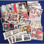 Trade cards, part-sets/odds, A&BC Gum, Civil War News, (74 cards), Batman, (pink back) (17 cards), &