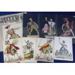 Ephemera, Theatre, a collection of 11 hand coloured Theatrical Portraits for Juvenile Drama's