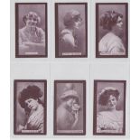 Cigarette cards, Ogden's, Actresses, Brown, (Polo brand) (set, 30 cards) (gd)