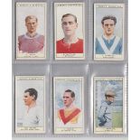 Cigarette cards, Ogden's, Captains of Association Football Clubs & Colours, (set, 44 cards) (gd)