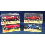 Dinky Toy Cars In Hard Plastic Cases, 129 Volkswagen 1300 Sedan, 220 Ferrari P5, 224 Mercedes Benz