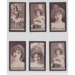 Cigarette cards, Ogden's, Dominoes, Actresses, corners not mitred, (22/28) (mostly gd)