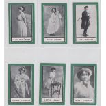 Cigarette cards, Anon (Ogden's), Music Hall Celebrities, fronts with green borders, plain backs,