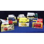 Dinky Toys Commercial Vehicles, 978 Refuse Wagon, 434 Bedford T.K Crash Truck, 407 Ford 'Hertz'