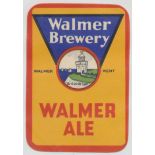 Beer label, Thompson's, Walmer Brewery, Kent, Walmer Ale, (v.r), 85mm high (gd) (1)