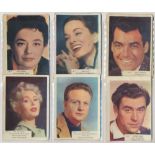 Trade cards, Kane Products, Film Stars, 'X' size (plain back) (set, 72 cards plus several
