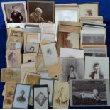 Photographs, a collection of 120+ Victorian carte de visite and cabinet photo's inc family