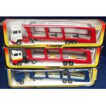 1970s-80s Corgi Car Transporters, 1159, 1170 (2), all in differing colour combinations, in