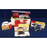 Dinky Toys Emergency Service Vehicles, 956 Turntable Fire Escape, 278 Vauxhall Ambulance, 251 U.S.