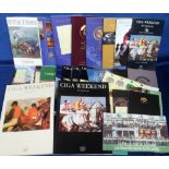 Horseracing, a collection of racecards from Longchamp featuring the Prix de l’ Arc de Triomphe