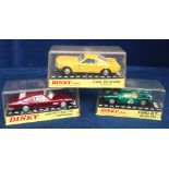 Dinky Toys In Hard Plastic Cases, 161 Ford Mustang Fastback 2+2, 215 Ford G.T Racing Car, 190
