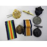 Military, WW1 1914 -1918 Service and Victory medals - P.T.E J. Cooke DM2 - 130201 A.S.C (Army