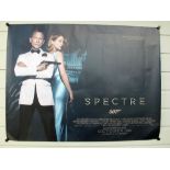 Cinema Poster, James Bond Daniel Craig Spectre UK Quad cinema poster, unusual single-sided issue &