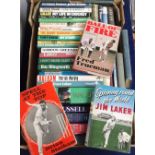 Cricket books, Autobiographies, a collection of 34 biographies inc. Fred Truman, Jim Laker, Ian