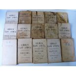 Maps, German East Africa, a collection of 15, folded, Ordnance Survey, War Office, linen/cloth maps,