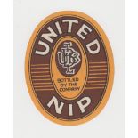 Beer label, Bristol United Breweries Limited, Bristol, United Nip, v.o, 73mm, (slight thinning o/w