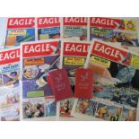 Comics, The Eagle, consecutive run of issues from 24 Dec 1960 to 2 Dec 1961, being nos 52 & 53