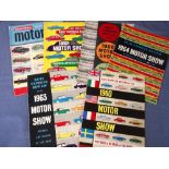 Motoring, a collection of 16 magazines, five Daily Express Motor Show Reviews for 1960, 63, 64, 66 &