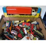 Die-cast Models etc, selection, various makes & ages, mainly Corgi, also noted Husky, Matchbox,