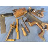 Tools/Collectables, a vintage wooden carpenters chest complete with tool contents including