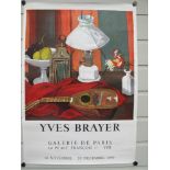 Exhibition Poster, Yves Brayer at The Galerie De Paris 18th - 20th 1969, rolled (VG small pin