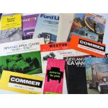 Motoring, a collection of 160+ Brochures & Leaflets 1950's onwards inc Commercial Vehicle Brochures,