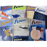 Aviation, Flight magazine, approx 80 issues from 1940 - 1945 (gen gd)