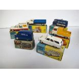 Corgi Toys, 403 Bedford "Daily Express" Van, 464 Commer Police Van, 419 Ford Zephyr Motorway Patrol,