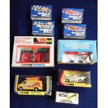 Corgi Toys 806 Lunar Bug, 426 Jean Richard Booking Office, 1008 Corgitronics Fire Chief, 397 Porsche