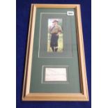 Scouting, Baden-Powell, a watercolour image of Baden-Powell with signed card beneath, 'Robert