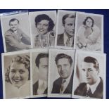 Trade Issues, USA, nine supplements to Boston America, 1930's cinema stars, 5" x 8" inc. Charlie