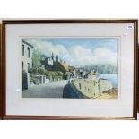 ERIC WARE (20TH CENTURY CORNISH) 'St. Mawes, Roseland, Cornwall' Watercolour Signed inscribed and