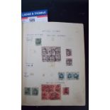 Album of British and Commonwealth stamps inc. an unused block of 15 Victoria 1 penny stamps