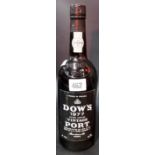 Bottle of vintage Dow's 1977 Port