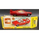 Boxed Dinky toys No. 108 Sam's Car, the car in metallic red with yellow interior, complete with