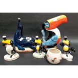 Collection of Guinness related pottery inc. 3 Carlton ware toucans modelled with pints balanced on