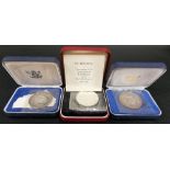 A Royal Mint 1973 St. Helena tercentenary proof crown with certificate; together with 2 New