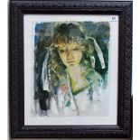ROBERT O. LENKIEWICZ (1941-2002) 'Study of Mary' Limited Edition colour print Signed, inscribed &