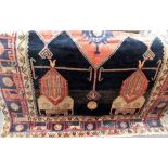 Persian hand woven full pile Hamadan 'lori' rug, 61' x 108' approx.