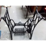 French cast iron sewing machine table base.