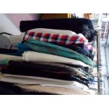 A rail of 1960's/70's ladies vintage clothing