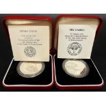 Royal Mint Sierra Leone silver proof Leone coin with case & certificate; together with a Gambia