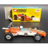 Corgi Toys 158 Lotus Climax F1, within original box, good condition.