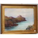 BEN GRAHAM (DOUGLAS PINDER) 'Gurnards Head' Watercolour Signed & inscribed 18.5' x 25.5'