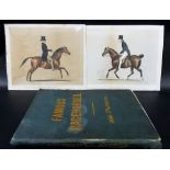 Victorian book 'FAMOUS RACEHORSES' containing a collection of racing illustrated magazines; together