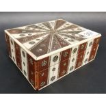 19th Century Anglo-Indian sadeli small rectangular box, width 5'