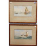 C. EARP Pair of watercolours depicting fishing boats Both signed & dated 1926 Both 6' x 11'
