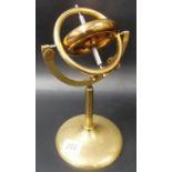 19th Century brass gyroscope by Negretti & Lambra 'Instrument Makers to Her Majesty, London',